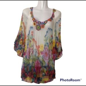 ☀👙RENE DERHY Poolside Tunic/Beach Cover-Up